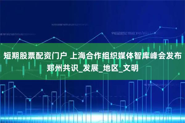 短期股票配资门户 上海合作组织媒体智库峰会发布郑州共识_发展_地区_文明