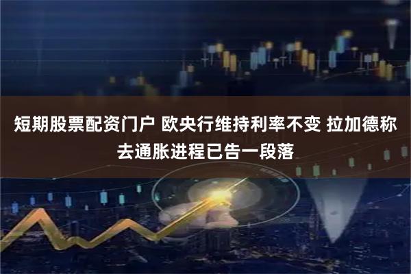 短期股票配资门户 欧央行维持利率不变 拉加德称去通胀进程已告一段落
